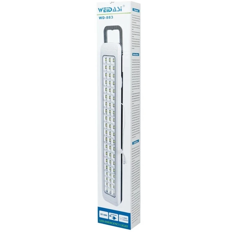 چراغ اضطراری ویداسی مدل WD-883 رنگ سفید مهتابی
